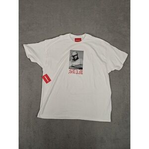 4Hunnid Slim 400 Shirt Mens 2XL White Rap Graphic Tee T-Shirt Hip Hop Streetwear